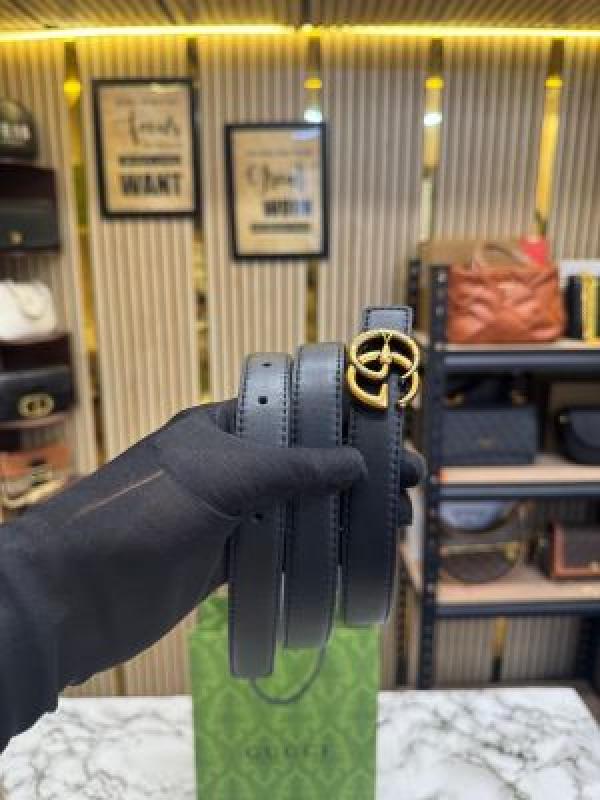 Gucc.iGG SNAKE LOGO BUCKLE BLACK BELT WITH BOX DUST BAG INCLUDING CARRY BAG (7-1)