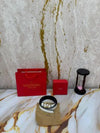 Valentin_o garavani V-logo crystal leather belt with box and dust bag including carry bag (V43-White)