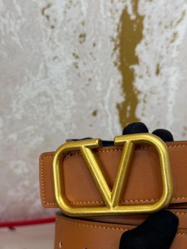 Valentin_o garavani v-logo leather belt with box and dust bag including carry bag (tan-v37)