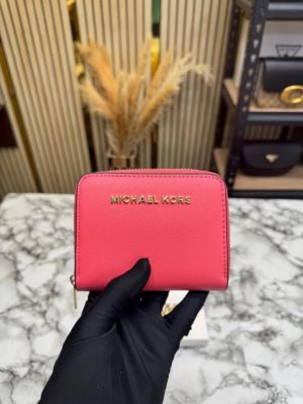 MICHAEL _Kor.s Zipper Around Wallet With Box (Pink)