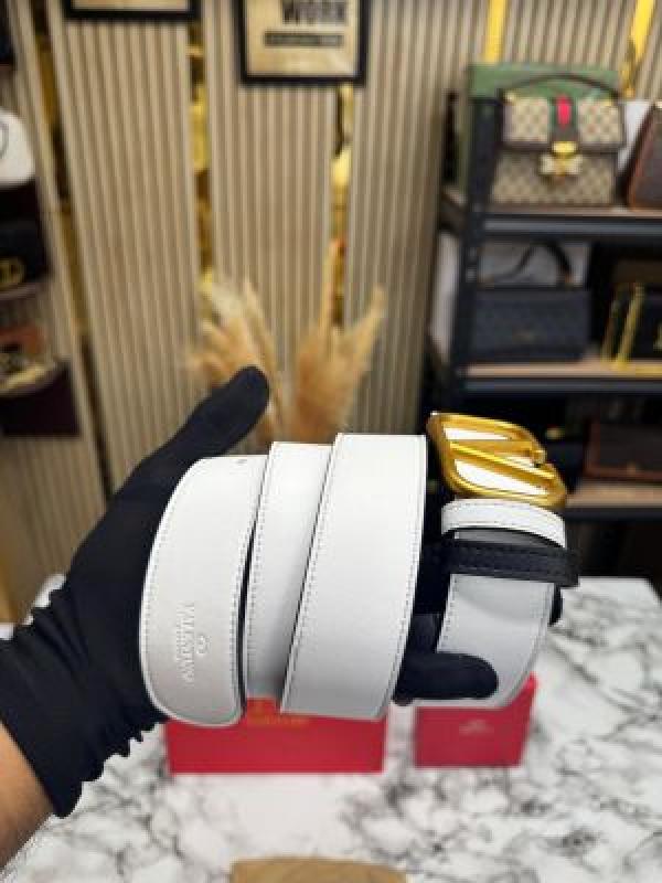 Valentin_o garavani v-logo leather belt with box and dust bag including carry bag (white-v37)