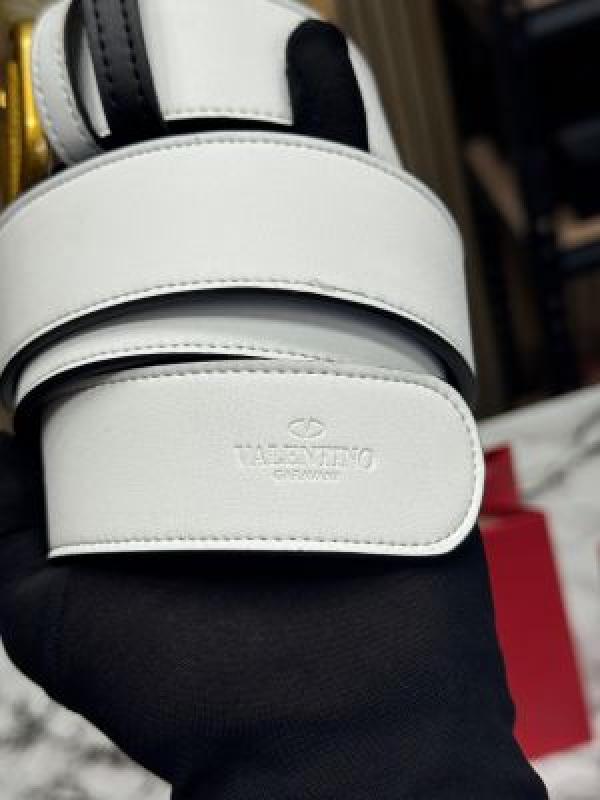 Valentin_o garavani v-logo leather belt with box and dust bag including carry bag (white-v37)