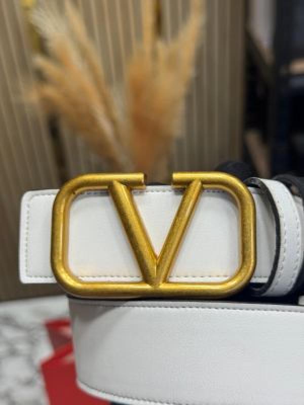 Valentin_o garavani v-logo leather belt with box and dust bag including carry bag (white-v37)