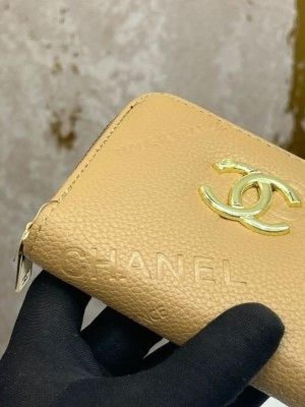 Channel PREMIUM ZIPPY WALLET DAMAGE BOX (206-APRICOT)
