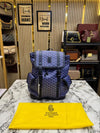 Goyar_d Alpin Backpack In Goyar_dian Canvas And Leather With Dust Bag (Blue) (792080)