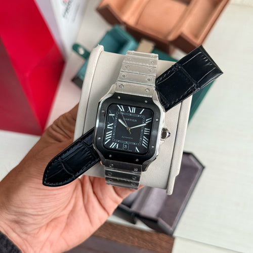 Cartier Santos With Extra Strap