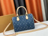 Loui_s Vuitton LV Speedy Denim Monogram Top Handle Crossbody Bag With Box And Dust Bag (24834)