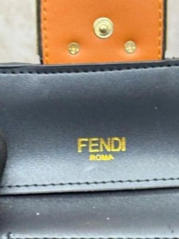 Fend_i Zucca Premium Tri-Fold Wallet (3142-2 Caramel)