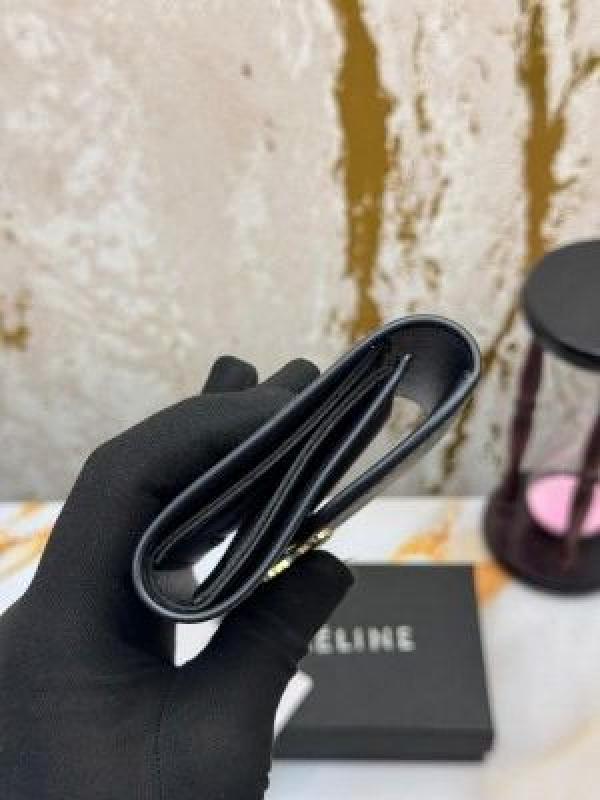 Celine Premium Tri-fold Wallet With Original Box (Brown 9094-2)