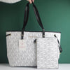 Michael Kor_s Large Jet Set Big Mk Print Tote Bag With Dust Bag (2003-White)