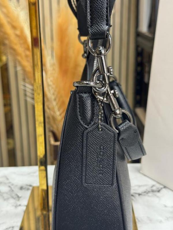 Coac_h Hobo Crossbody Bag With Box And Dust Bag Including Carry Bag (Black)