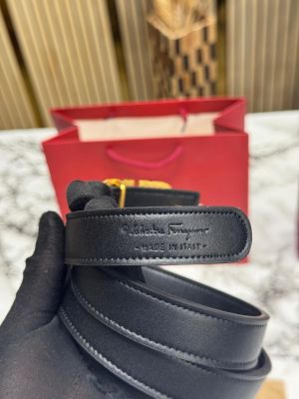 Salvator.epremium belt with box and dustybag (f42-black)