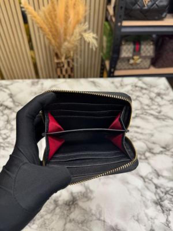Gucc_i Soho Leather Zip Around Wallet With Box And Dust Bag