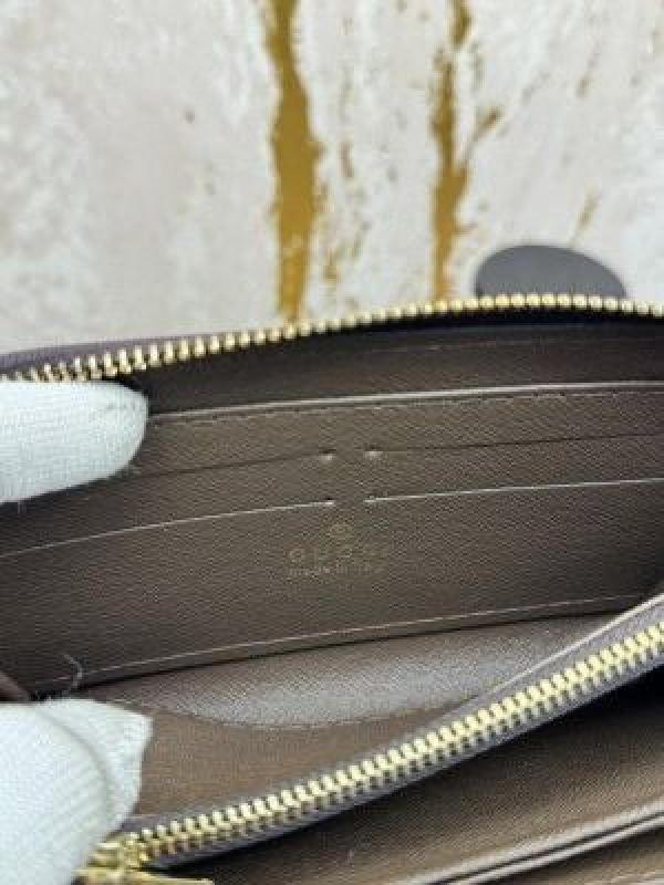 GUCC_I LONG ZIP AROUND WALLET WITH OG BOX AND DUST BAG (APRICOT SNAKE) 60017