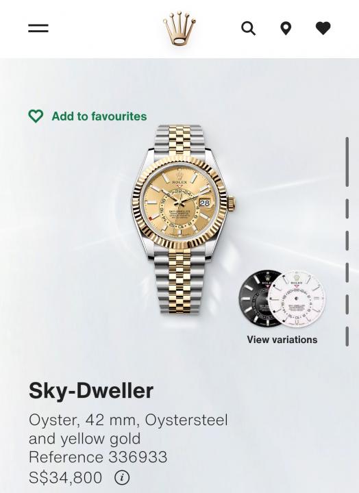 Rolee_x Oyster perpetual Sky Dweller  Z-R Premium