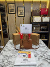 Michae_l Kors Camille Satchel Hand Bag In Signature Logo With Double Og Box And Dust Bag (Brown)