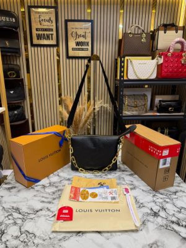 Loui_s Vuitton Monogram Canvas Coussin BB With Double Og Box And Dust Bag (Black-57790)