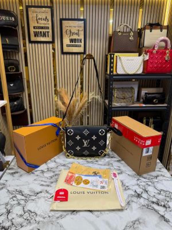Loui_s Vuitton Monogram Canvas Coussin BB With Double Og Box And Dust Bag (Black-57790)