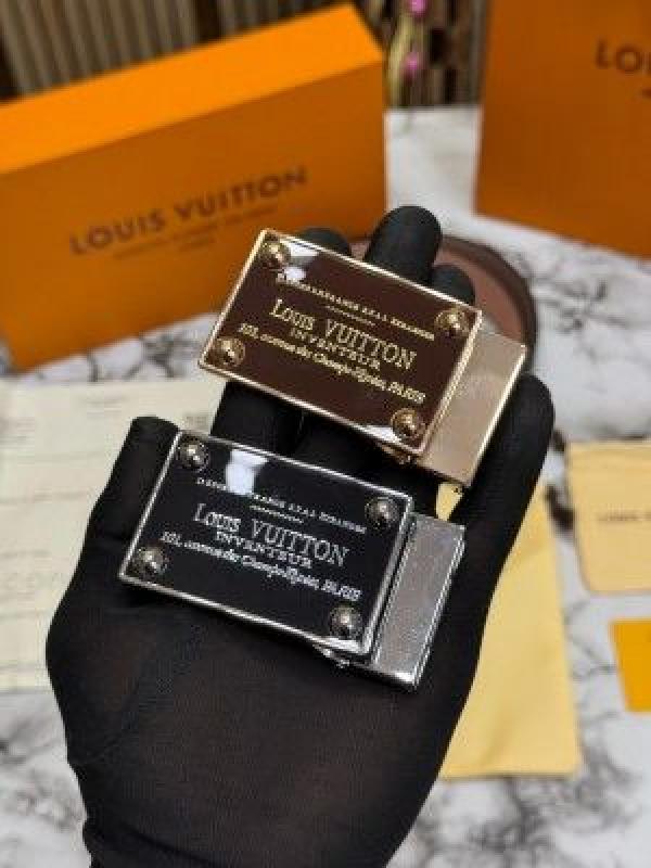LOUI_S VUITTON BELT COMBO PREMIUM QUALITY WITH OG BOX WITH CARRY BAG (LV-3)