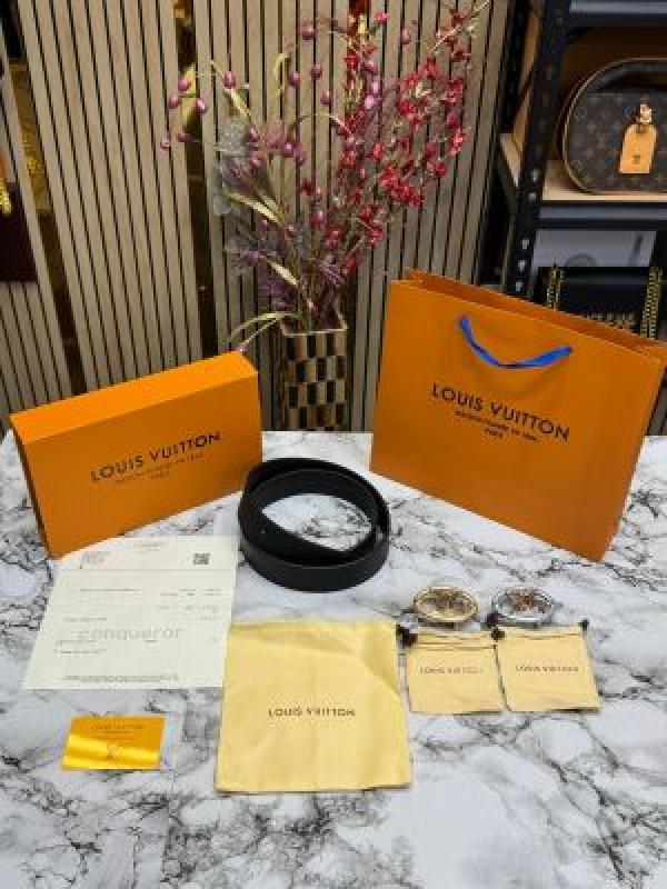 LOUI_S VUITTON BELT COMBO PREMIUM QUALITY WITH OG BOX AND CARRY BAG (LV-5)