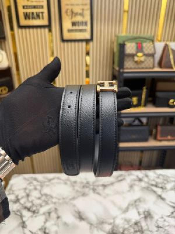 HERME_S PREMIUM BELT WITH OG BOX DUST BAG H49-BLACK