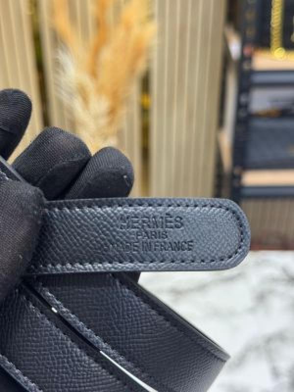 HERME_S PREMIUM BELT WITH OG BOX DUST BAG H49-BLACK