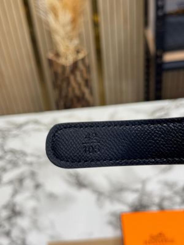 HERME_S PREMIUM BELT WITH OG BOX DUST BAG H49-BLACK
