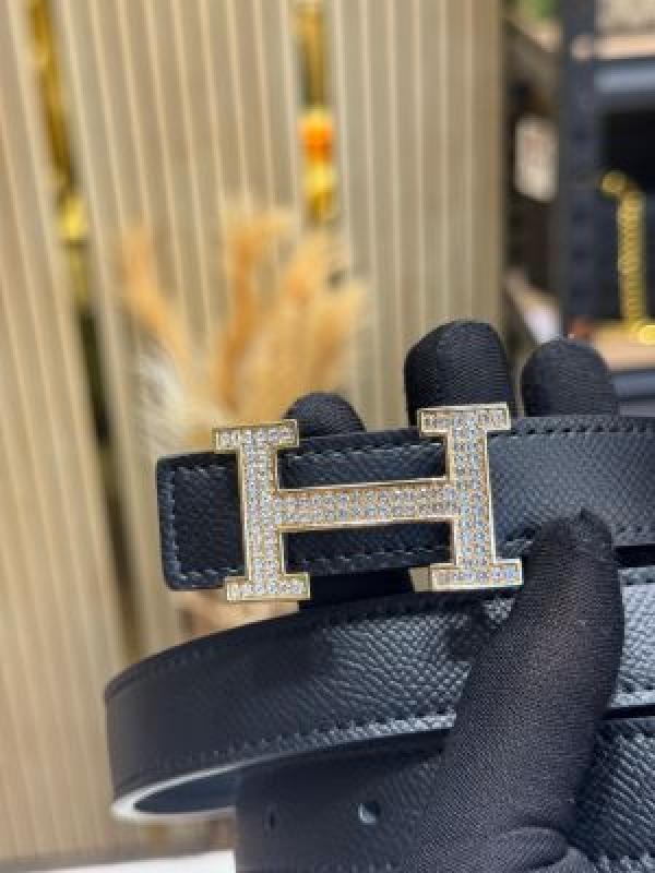 HERME_S PREMIUM BELT WITH OG BOX DUST BAG H49-BLACK