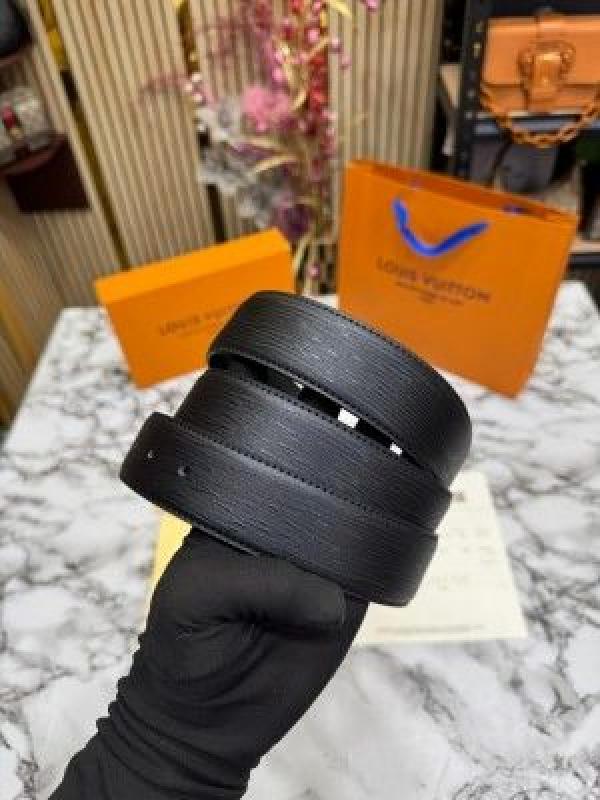 Loui_s vuitton belt combo premium quality with og box with carry bag (lv-9 black)
