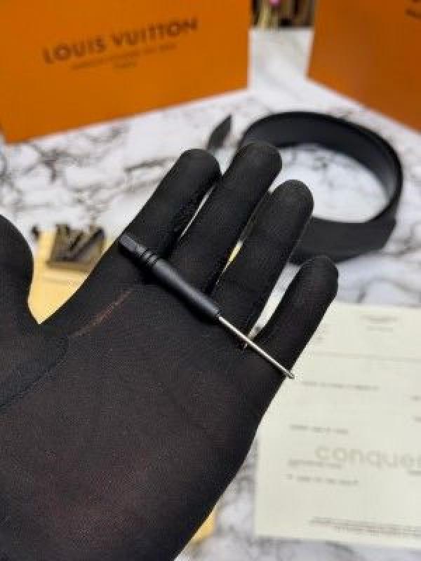 Loui_s vuitton belt combo premium quality with og box with carry bag (lv-9 black)