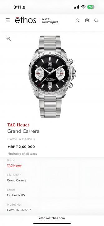 Tag Heuee_r carrera caliber 17