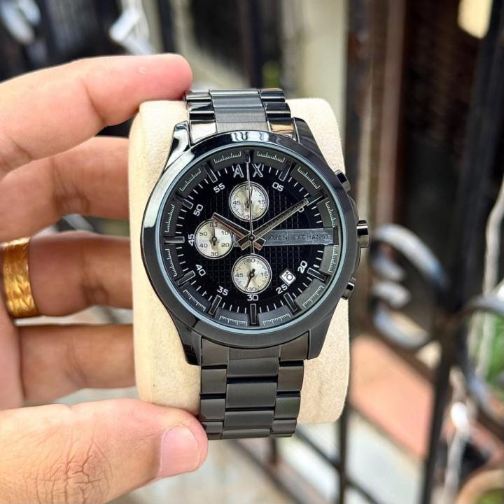 ARMA I EXCHANGE HAMPTON GUNMETAL CHRONOGRAPH WATCH 529