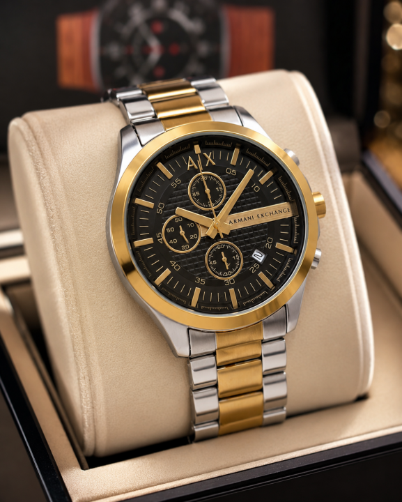 ARMA I EXCHANGE HAMPTON GUNMETAL CHRONOGRAPH WATCH 536