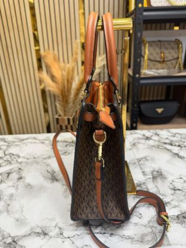 Michaeel Kors Hamilton Premium Quality Handbag With Dust Bag (Brown-1688)