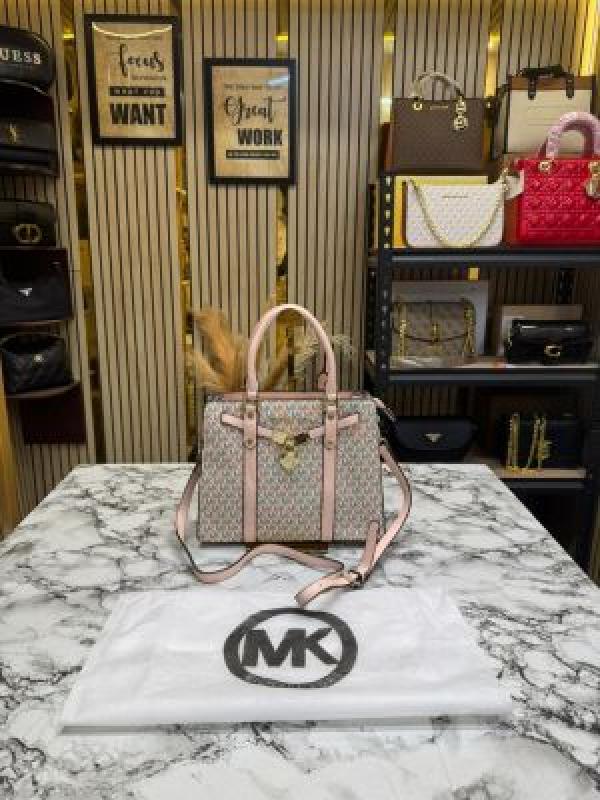 Michae_l Kors Hamilton Premium Quality Handbag With Dust Bag (Pink-1688)