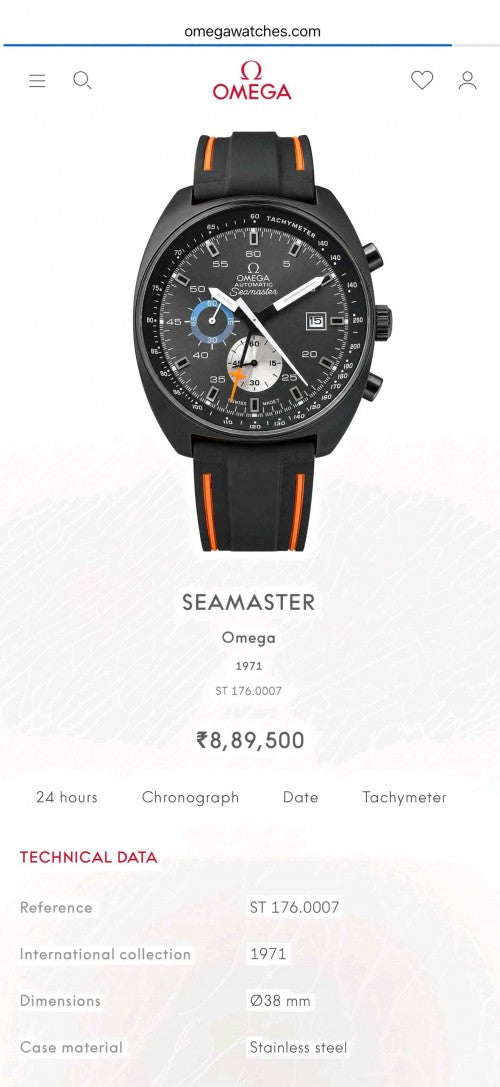 Seamaster Chronograph Vintage Collection F88