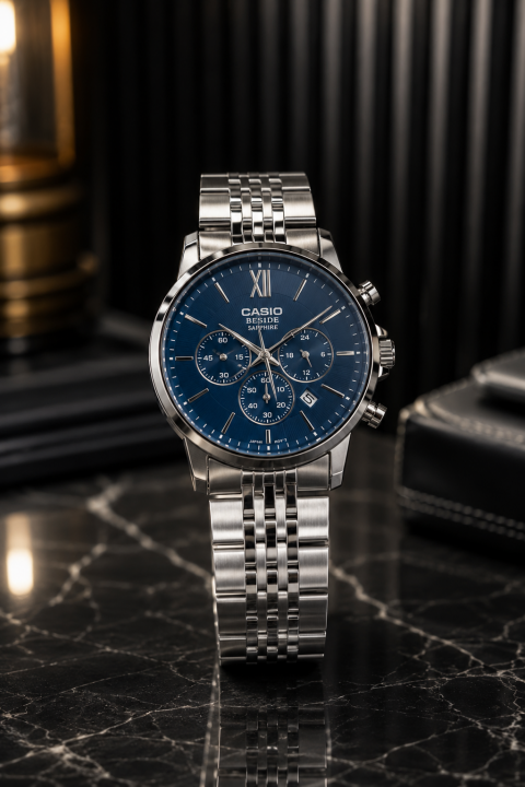 CASI O EDIFIC E SAPHIRE EDITION CHRONOGRAPH WORKING 543