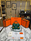 Herme_s Kelly Doll Mini Top Handle Crossbody Bag With Box And Dust Bag Including Carry Bag (Green)