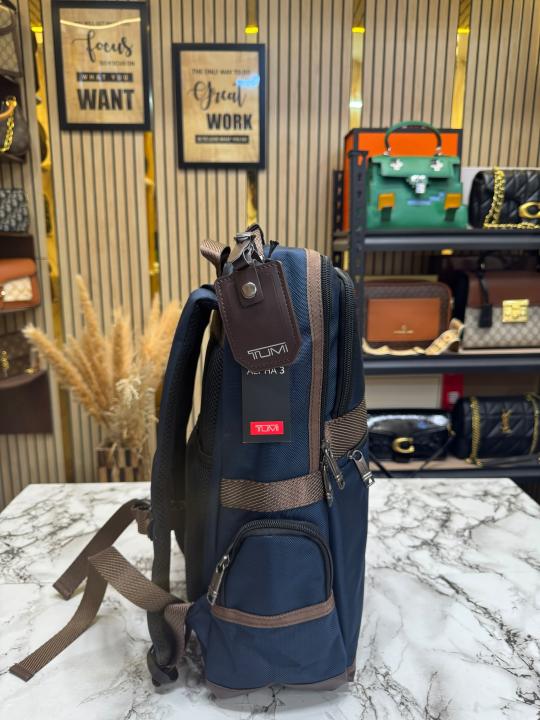 Tumi Alpha Bravo Dynamic Mutli Pocket Backpack (Blue) (T85613)