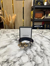 Gucc_i Queen Bee Buckle GG Monogram Leather Belt