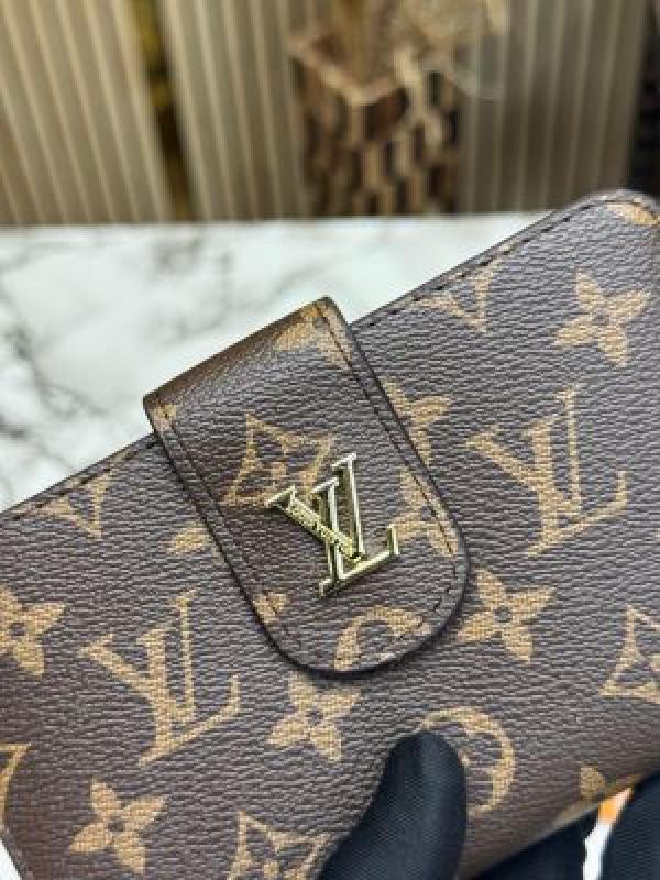Loui_s Vuitton Signature Monogram Canvas Zip Around Long Wallet With Box (61306)