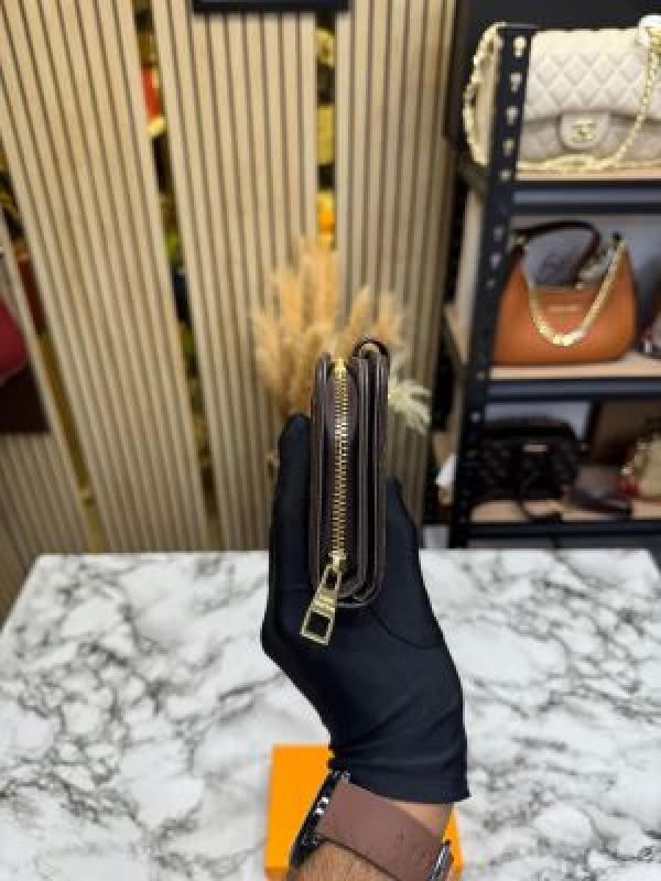 Loui_s Vuitton Signature Monogram Canvas Zip Around Long Wallet With Box (61306)