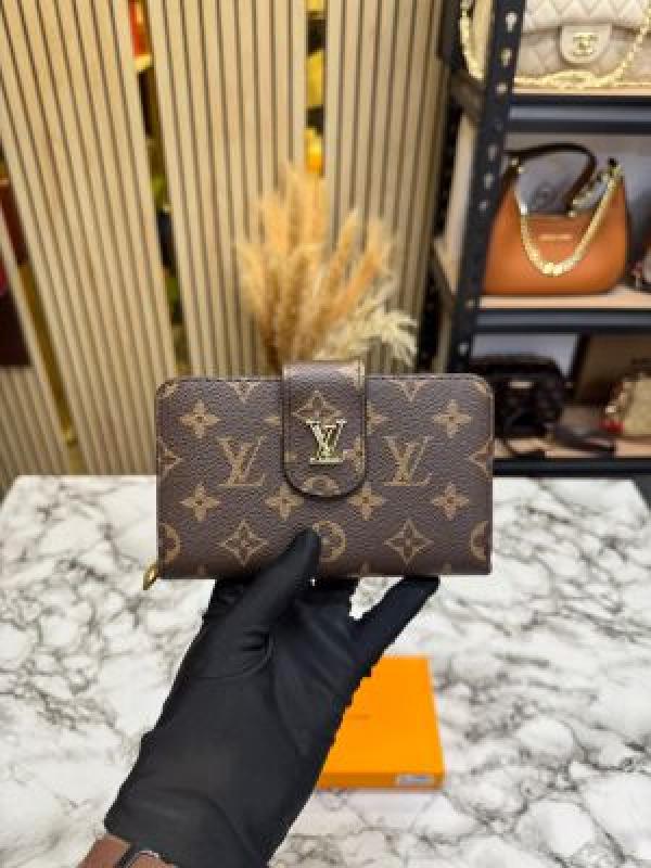 Loui_s Vuitton Signature Monogram Canvas Zip Around Long Wallet With Box (61306)