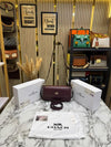 Coac_h Etta Flap Crossbody Bag With Box And Dust Bag (Wine)