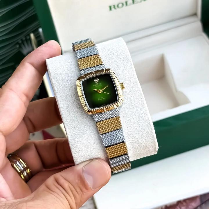 ROLE_X CELLINI GOLD TT GREEN DAIL LADIES WATCH