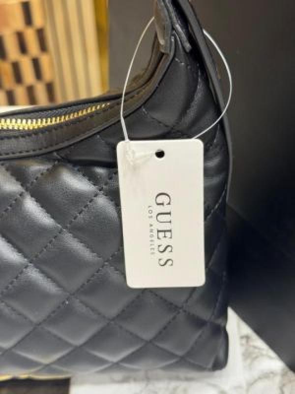 Guess Rianee Shoulder Bag With Box And Dust Bag Including Carry Bag (Black)