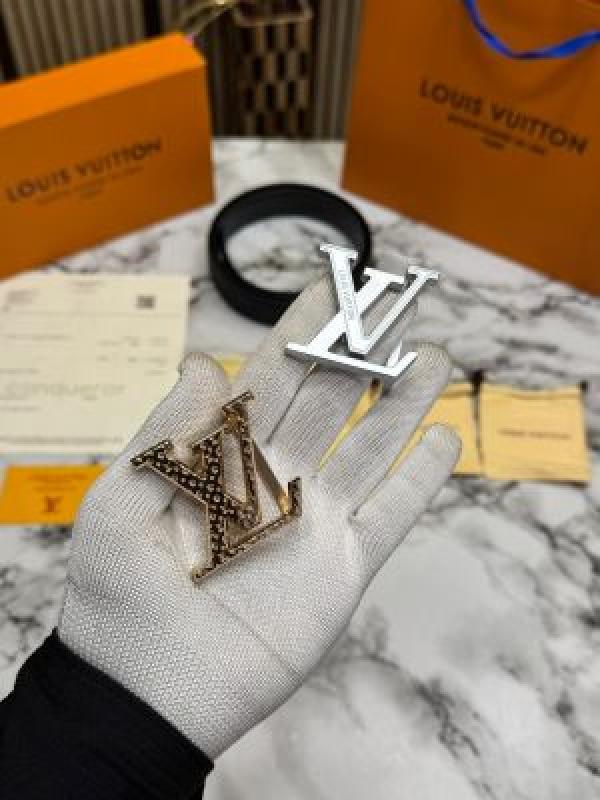 LOUI_S VUITTON BELT COMBO PREMIUM QUALITY WITH OG BOX AND CARRY BAG (LV-7)
