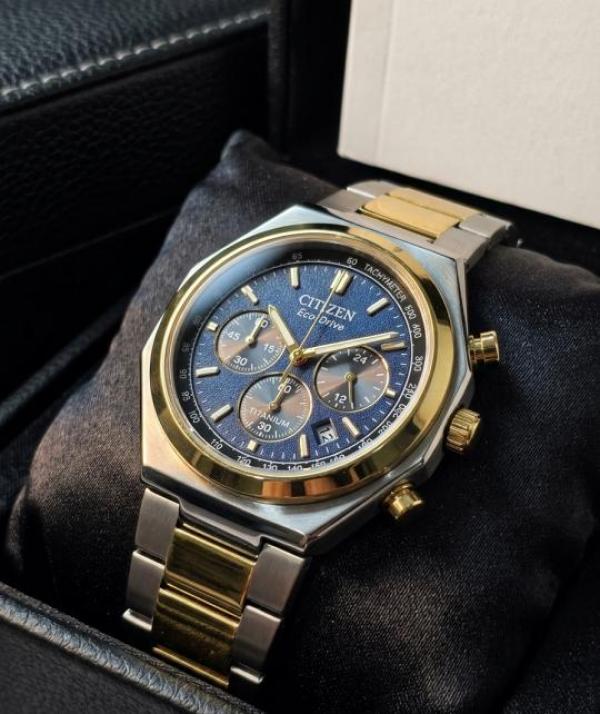 CITIZE N ECODRIVE ZENSHIN TWO TONE BLUE 432