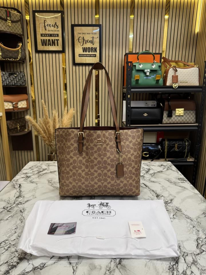Coac_h mollie tote bag with dust bag (Cv967)(Brown)