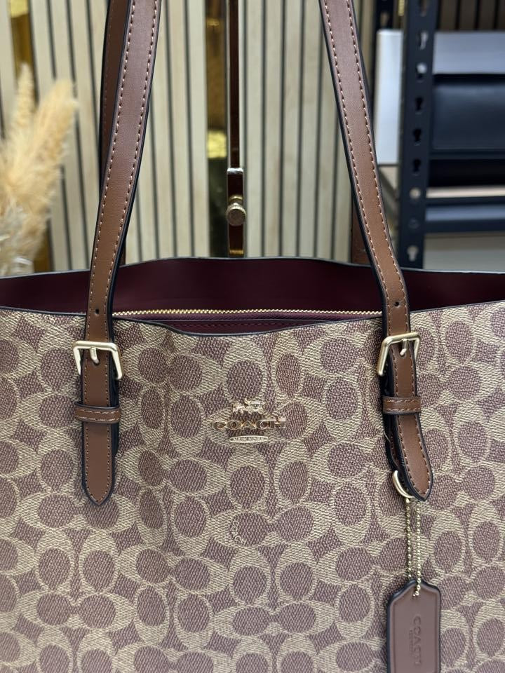 Coac_h mollie tote bag with dust bag (Cv967)(Brown)